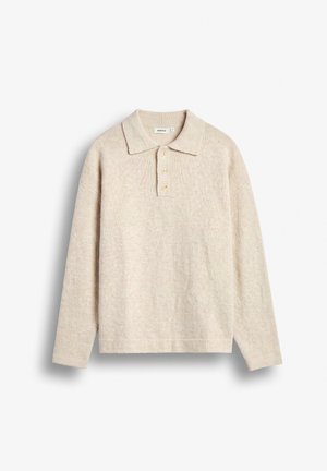 Burocs, HAIRY POLO SWEATER UNISEX - Jersey de punto - beige
