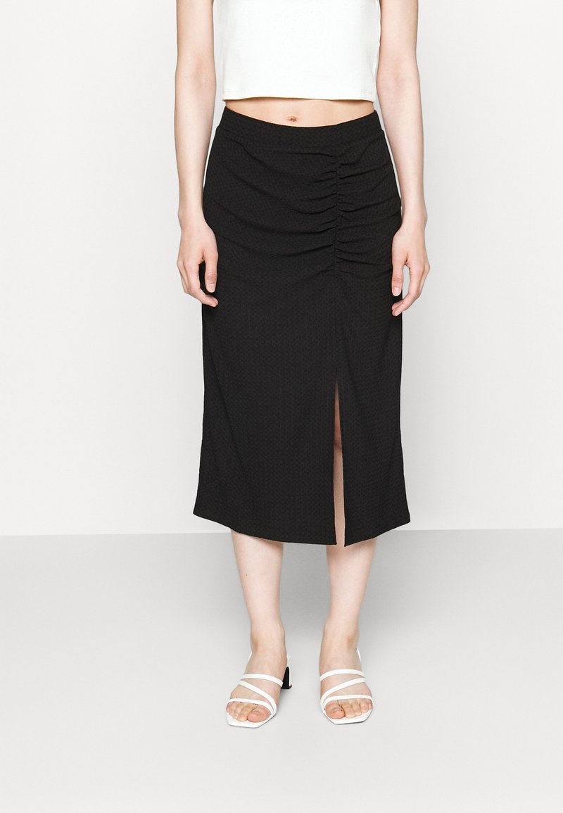 Vero Moda Petite VMJONA CALF SKIRT - Pencil φούστα - black