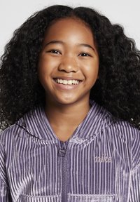 Nike Sportswear COZY - Vetoketjullinen college - dark raisin taupe grey