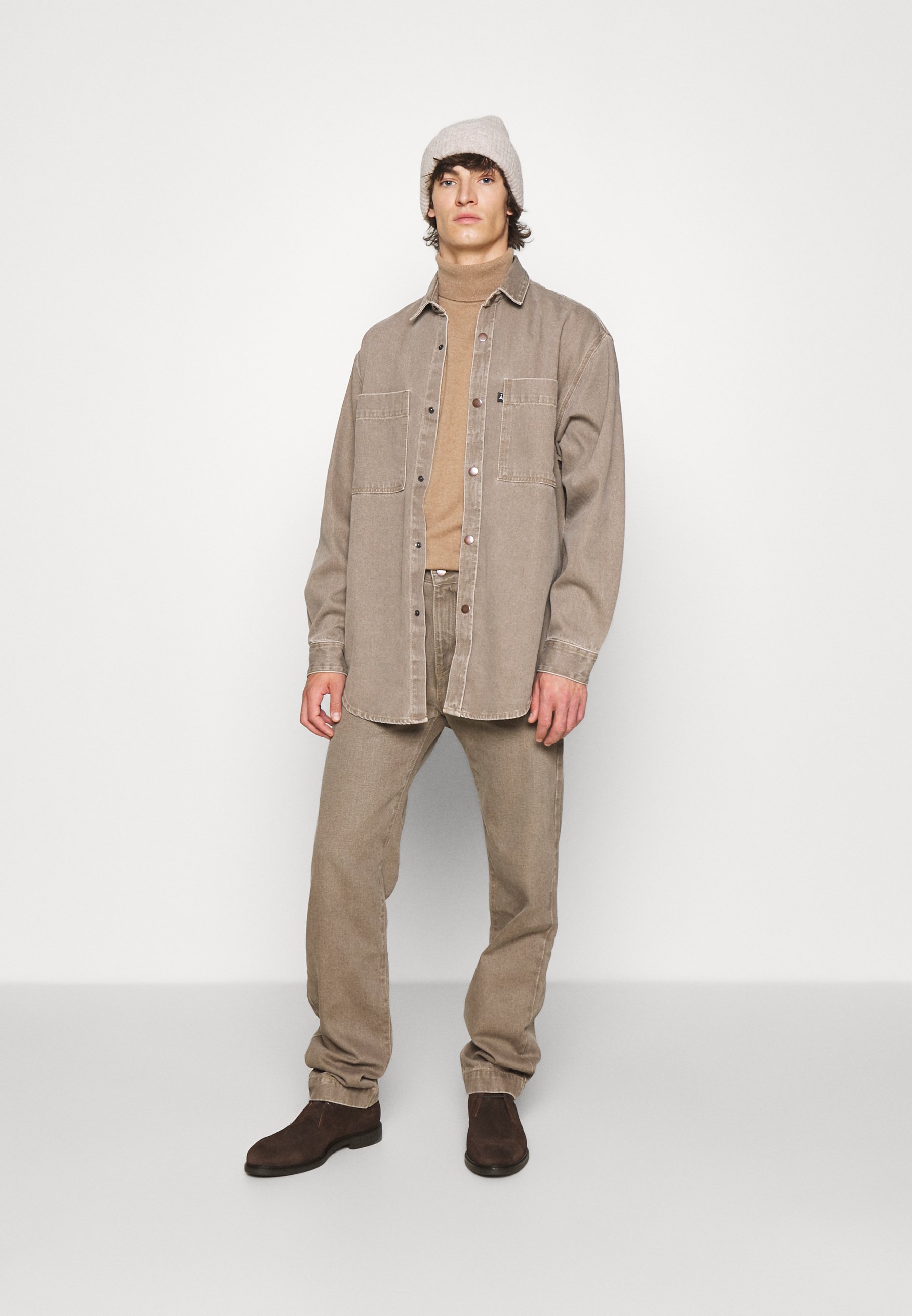 DAVID CATALAN COLOR OVER - Giacca di jeans - brown/marrone - Zalando.it