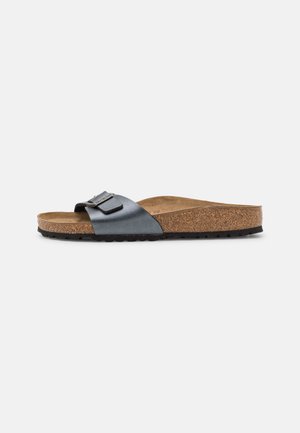 Birkenstock MADRID BF NARROW - Kapcie - metallic black