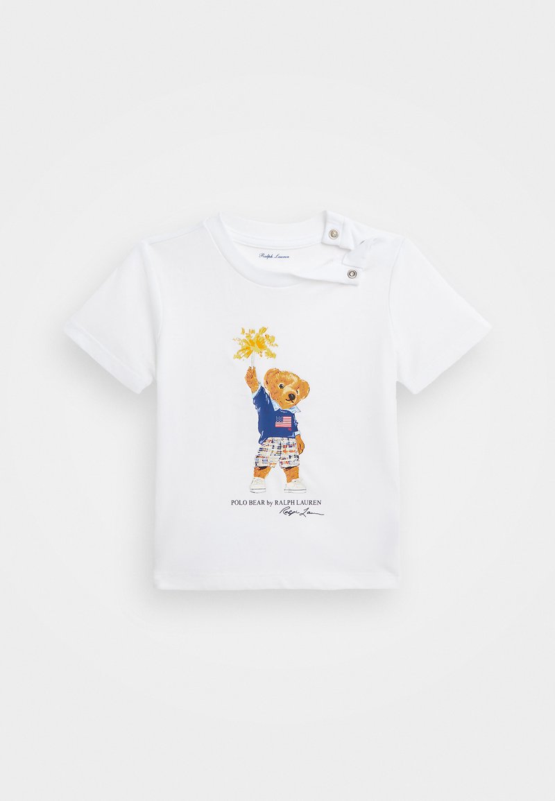 Polo Ralph Lauren POLO BEAR COTTON JERSEY TEE - T-Shirt print - white hyannis bear