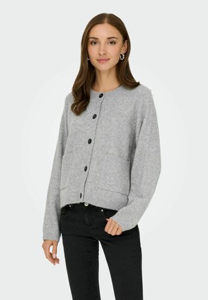 PIEMONTE - Strickjacke - light grey melange