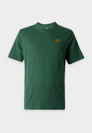 Nike Sportswear, CLUB TEE - T-shirt basique - fir/metallic gold-coloured