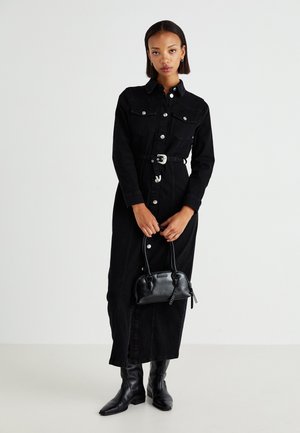 ONLY ONLMYTH LIFE BELT DRESS - Robe en jean - washed black