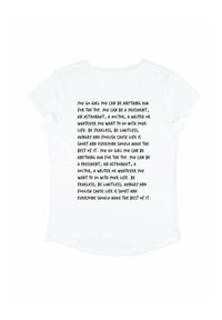 Mira Paris YOU GO GIRL VINTAGE ROLL UP - Trükipildiga T-särk - white