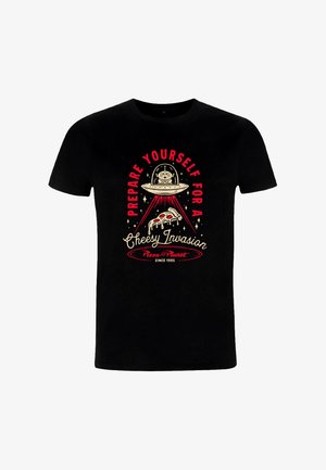 Henry Tiger, TOY STORY CHEESY INVASION - Triko s potiskem - black