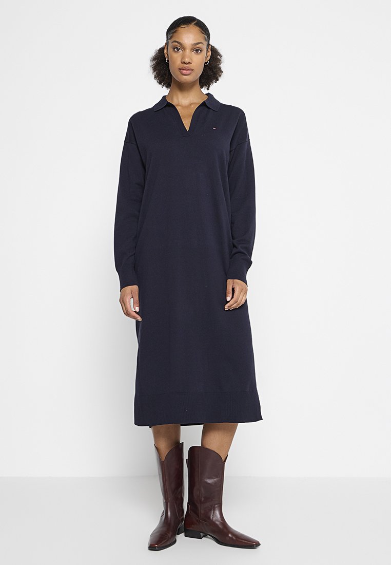Tommy Hilfiger Jerseyjurk donkerblauw Tommy Hilfiger Jerseyjurk donkerblauw