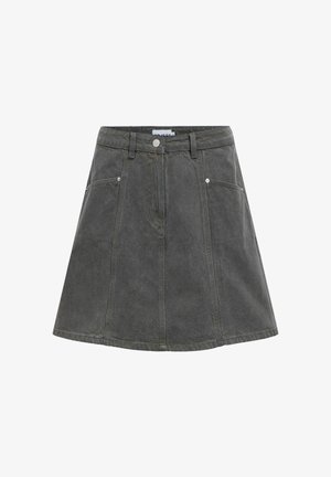 Object, DENIM SKIRT SHORT - A-Linien-Rock - grey denim