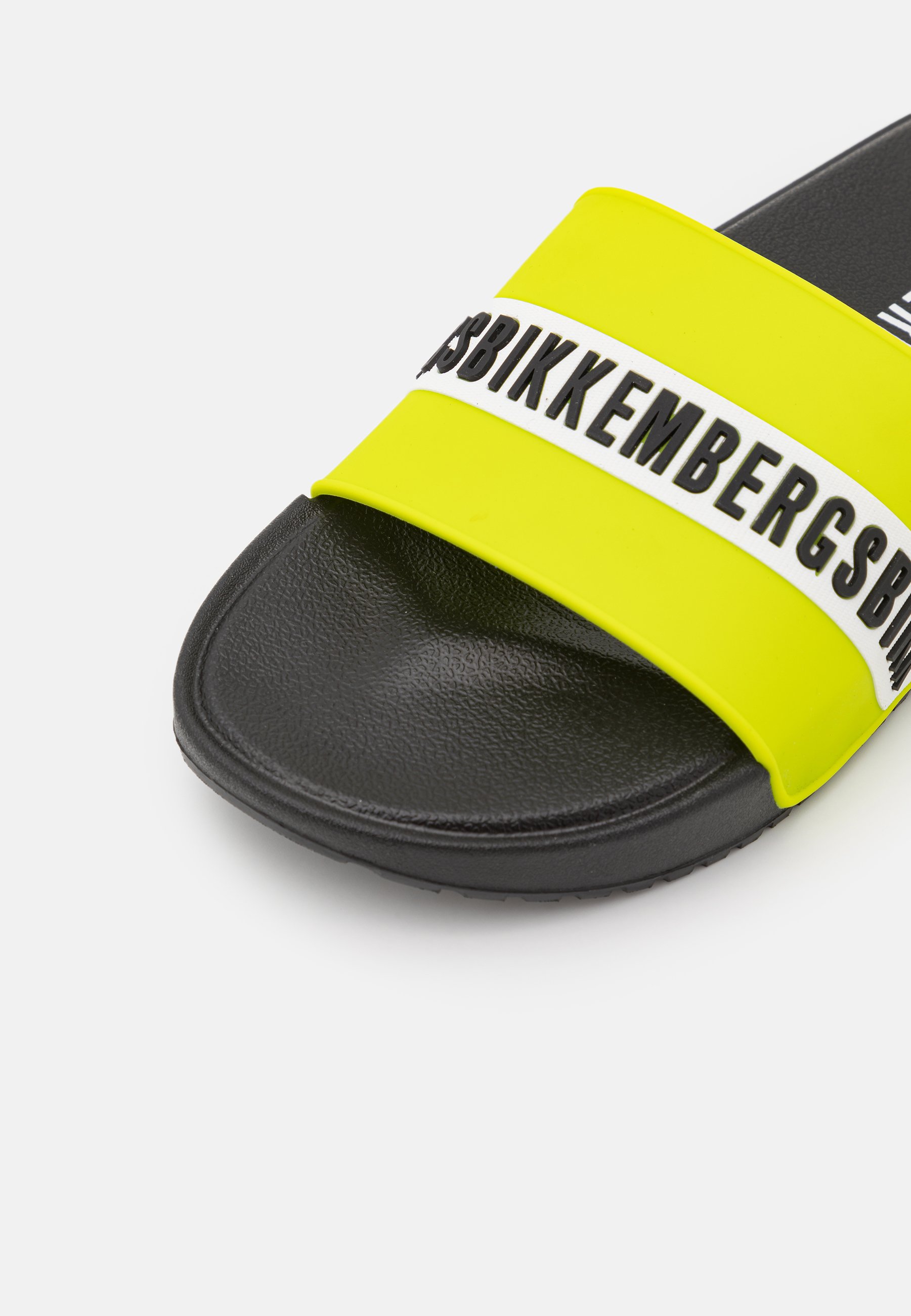 Bikkembergs ROGER - Chanclas de baño - black/lime/negro - Zalando.es