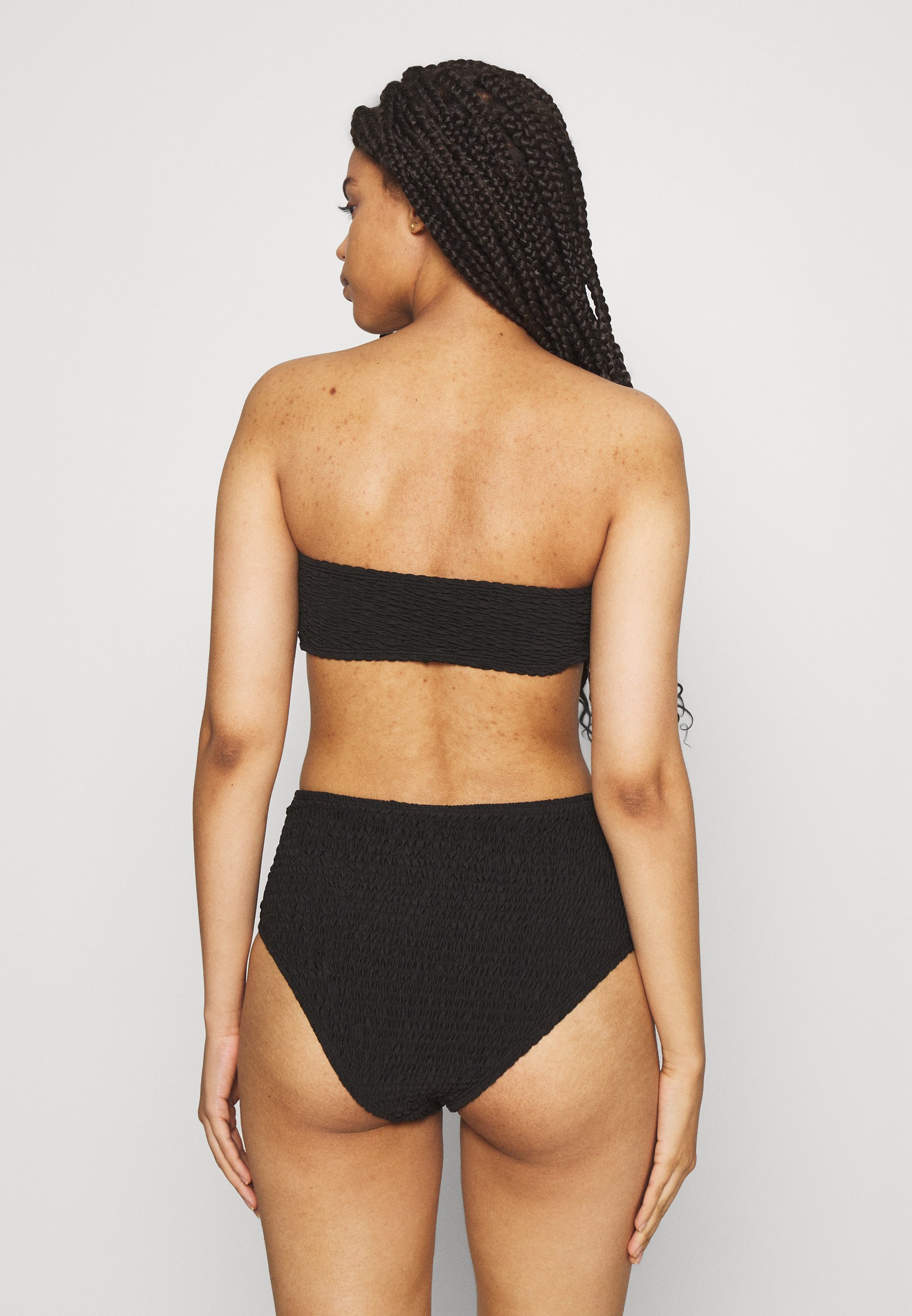 Women BANDEAU AND HIGH LEG HIGH WAIST BRIEF SET - Bikini Women BANDEAU AND HIGH LEG HIGH WAIST BRIEF SET - Bikini