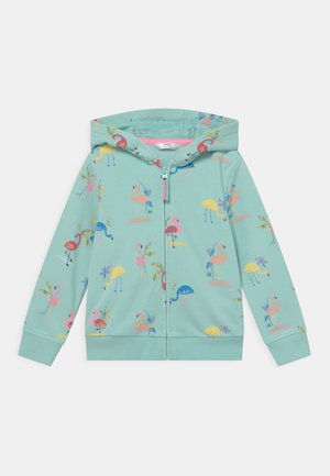 FLAMINGO HOODY - Mikina na zip - aqua mix