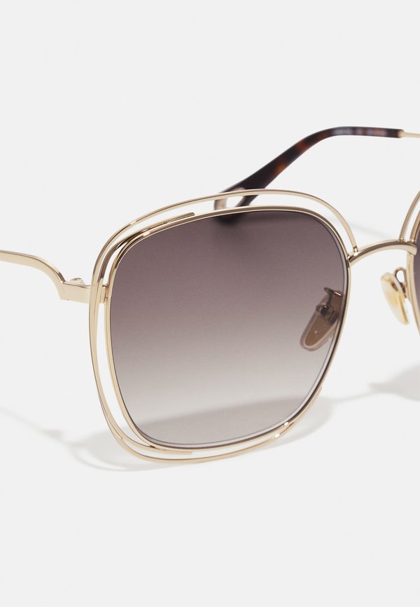 CARLINA OVERSIZED RECTANGULAR METAL SUNGLASSES - Sunglasses3