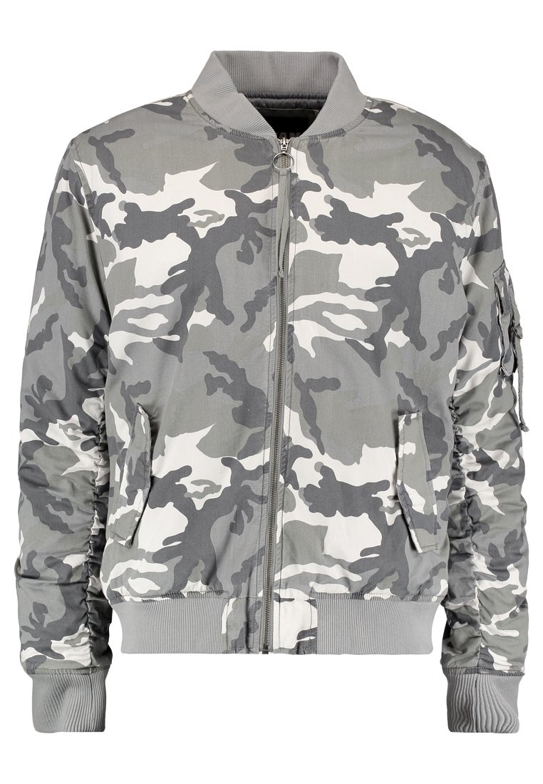 Herren Leichte Jacken | Urban Classics VINTAGE CAMO Bomberjacke snow/hellgrau - ZF11754 Herren Leichte Jacken | Urban Classics VINTAGE CAMO Bomberjacke snow/hellgrau - ZF11754
