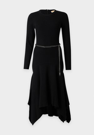 MICHAEL Michael Kors, HANDKRCHF HEM - Рокля тип пуловер - black