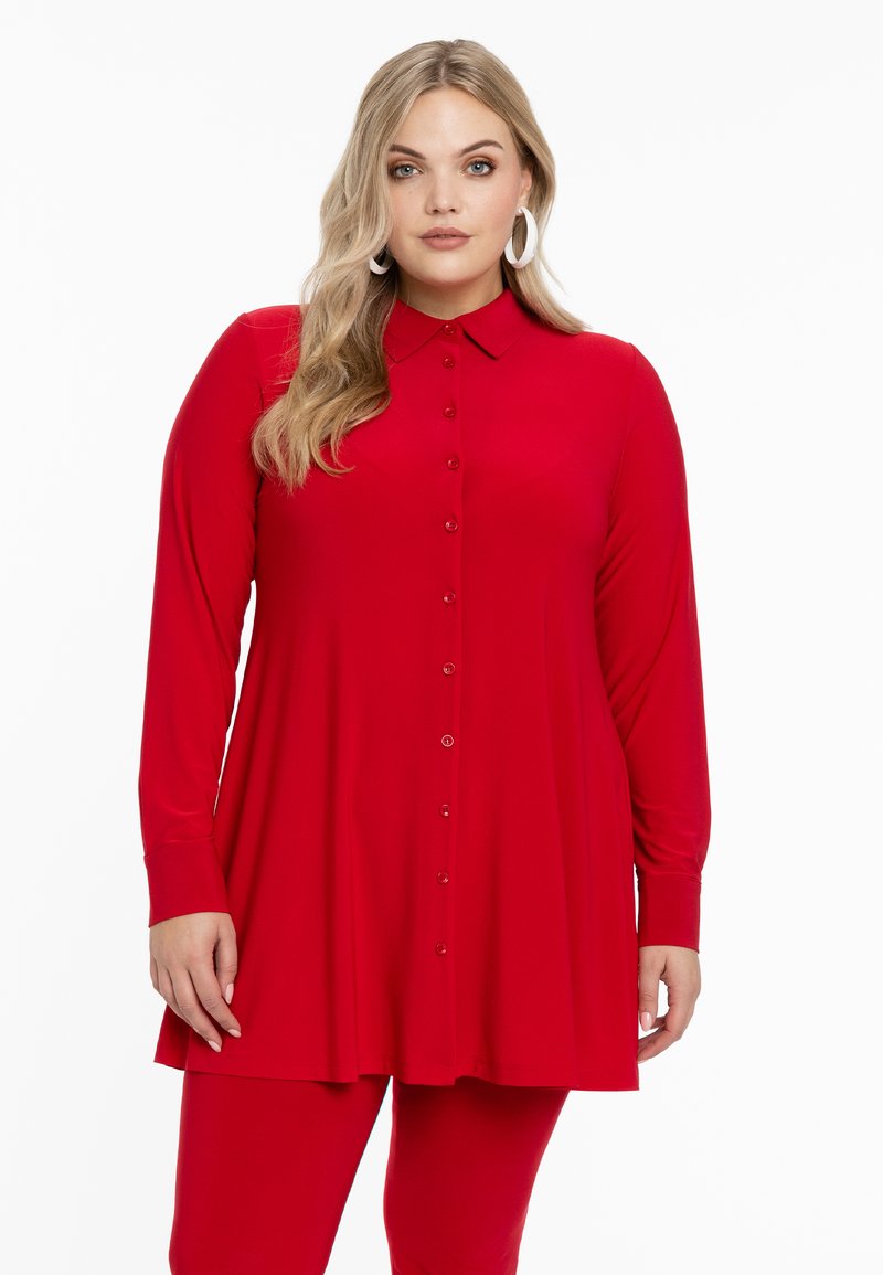 YOEK WITH COLLAR - Overhemdblouse - red