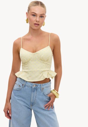 LOAVIES, PAINTED PERFECTION - Débardeur - yellow   dots small