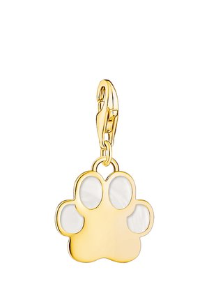 Anhänger - gelbgoldfarben weiß