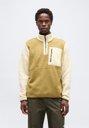 YUMIORI ZIP - Suéter de forro polar - cedar/desert stone/new taupe green