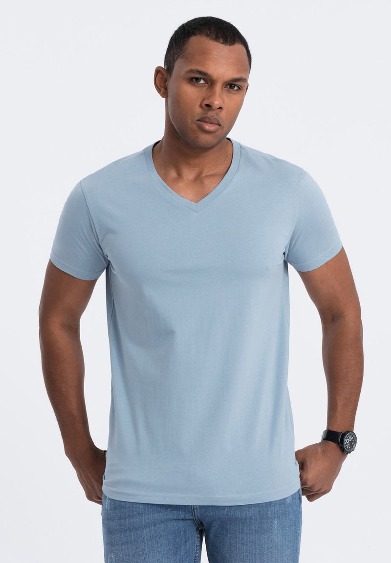 Ombre Jednoduché tričko - blue denim
