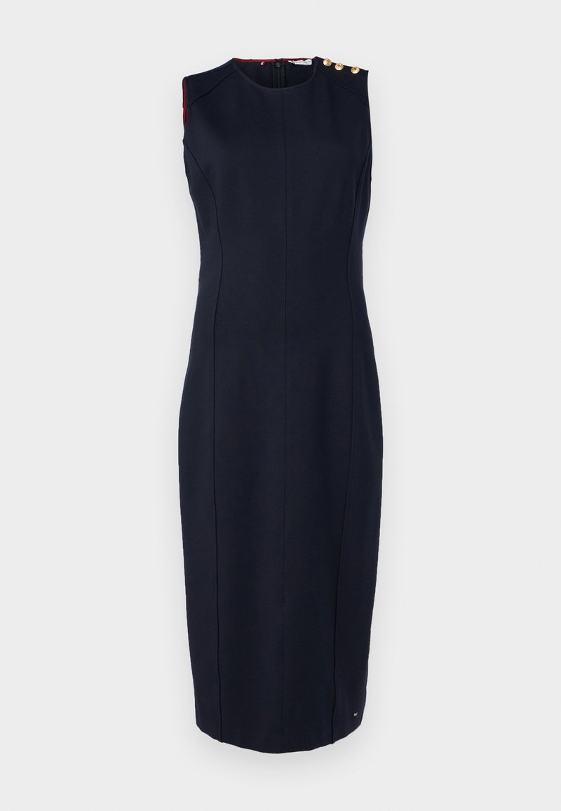 blue black bodycon dress Bodycon Mini Dress Supima Cotton Lycra Long Sleeves V-Neck Opaque Fitted  Stretchable Party Mini  theshimmerhouse