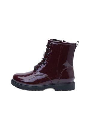 Lace-up ankle boots - bordeaux