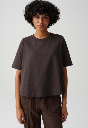OPUS, RELAXED CLEAN SOFT LOOK - T-shirt basic - affogato