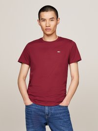 Tommy Jeans SLIM TEE 2 PACK - T-shirt basic - red carpet/green
