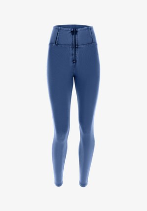 Freddy, WR.UP® PUSH-UP SHAPING 7/8 WITH ZIP - Pantaloni - denim chiaro