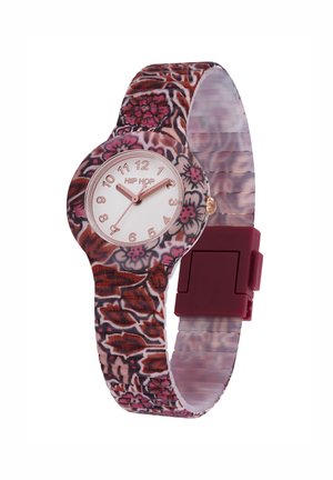 WINTER BLOSSOM - Horloge - white burgundy
