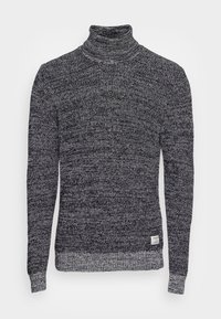 JCOPOWER ROLL NECK - Camisola - black twisted with cloud dancer