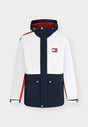 Tommy Jeans, FLAG COLORBLOCK - Ελαφρύ μπουφάν - dark night navy