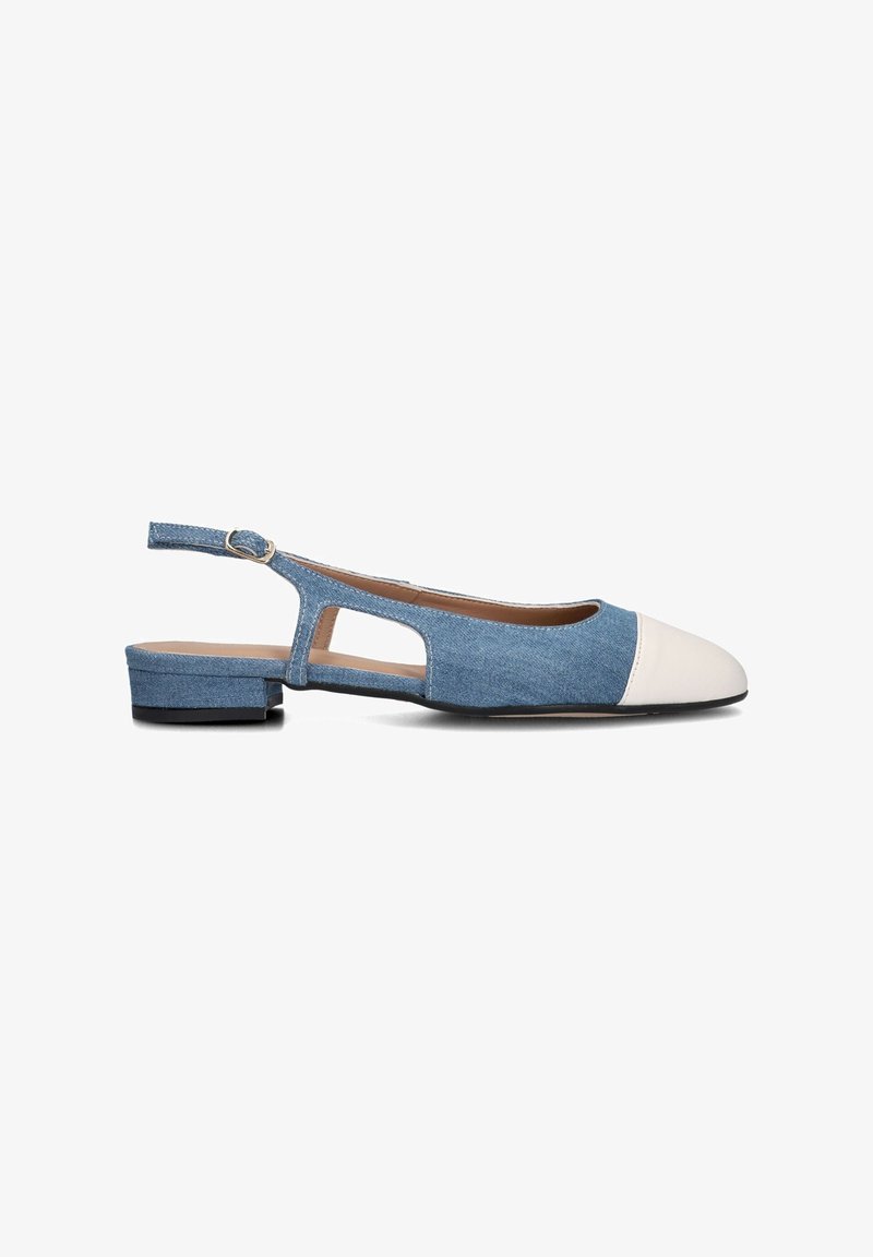 Notre-V Slingback ballerina´s - lichtblauw