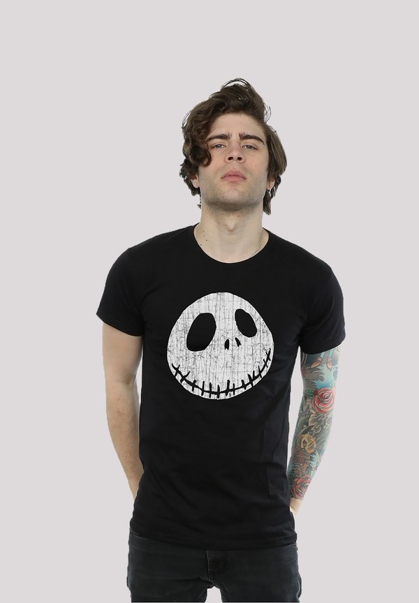 DISNEY THE NIGHTMARE BEFORE CHRISTMAS JACK CRACKED FACE - T-Shirt print