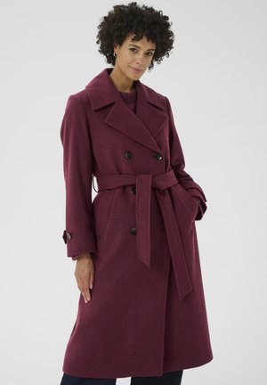 Part Two Trenchcoat - tawny port melange