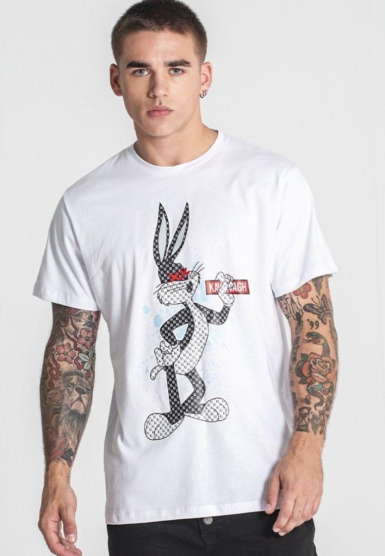 Gianni Kavanagh Camiseta estampada white/blanco