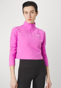 The North Face GLACIER CROPPED ¼ ZIP - Fleecegenser - violet crocus