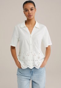 WE Fashion - Button-down blouse - white Thumbnail Image 1