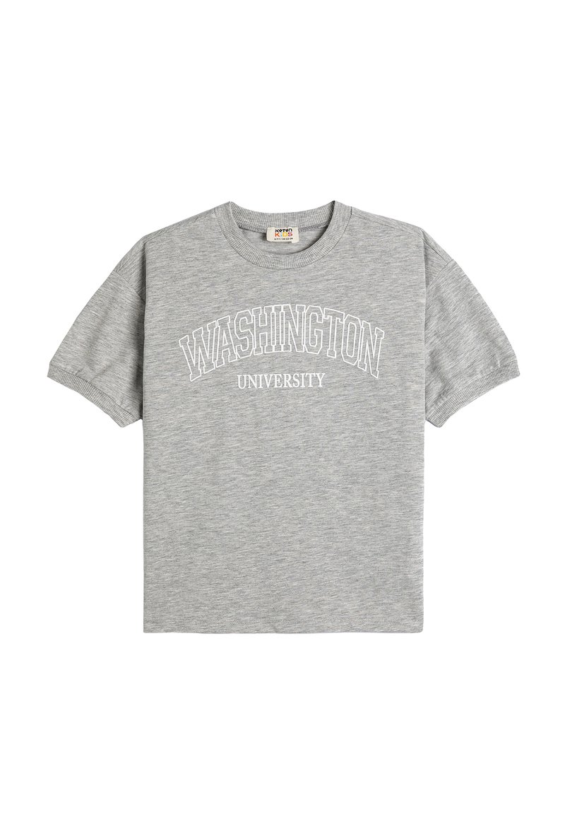 Koton WASHINGTON  SHORT SLEEVE - Camiseta estampada - grey