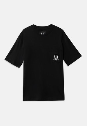 Armani Exchange, T-SHIRT REGULAR FIT - T-shirts basic - black