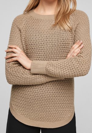 QS Strickpullover - beige