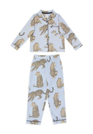 LEOPARD STRIPE SET - Pyjama set - blue