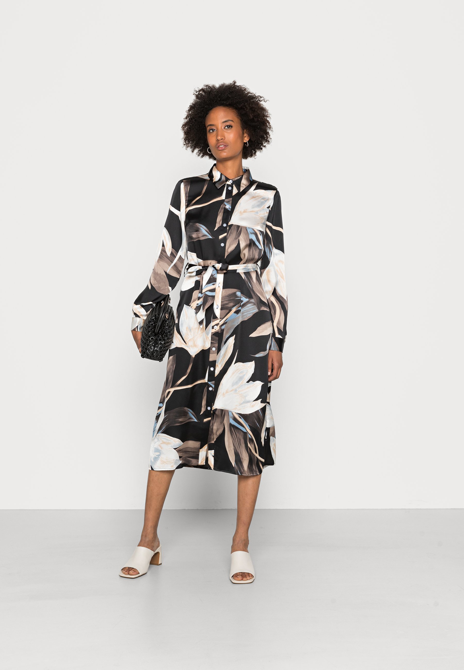 Anna Field Blousejurk - black/multi coloured/zwart - Zalando.be