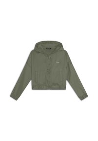 CORTA CON CAPPUCCIO E IN EFFETTO - Chaqueta de entrenamiento - aloe