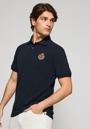 REGULAR FIT THREE BUTTONS NAUTIC - Polo shirt - navy
