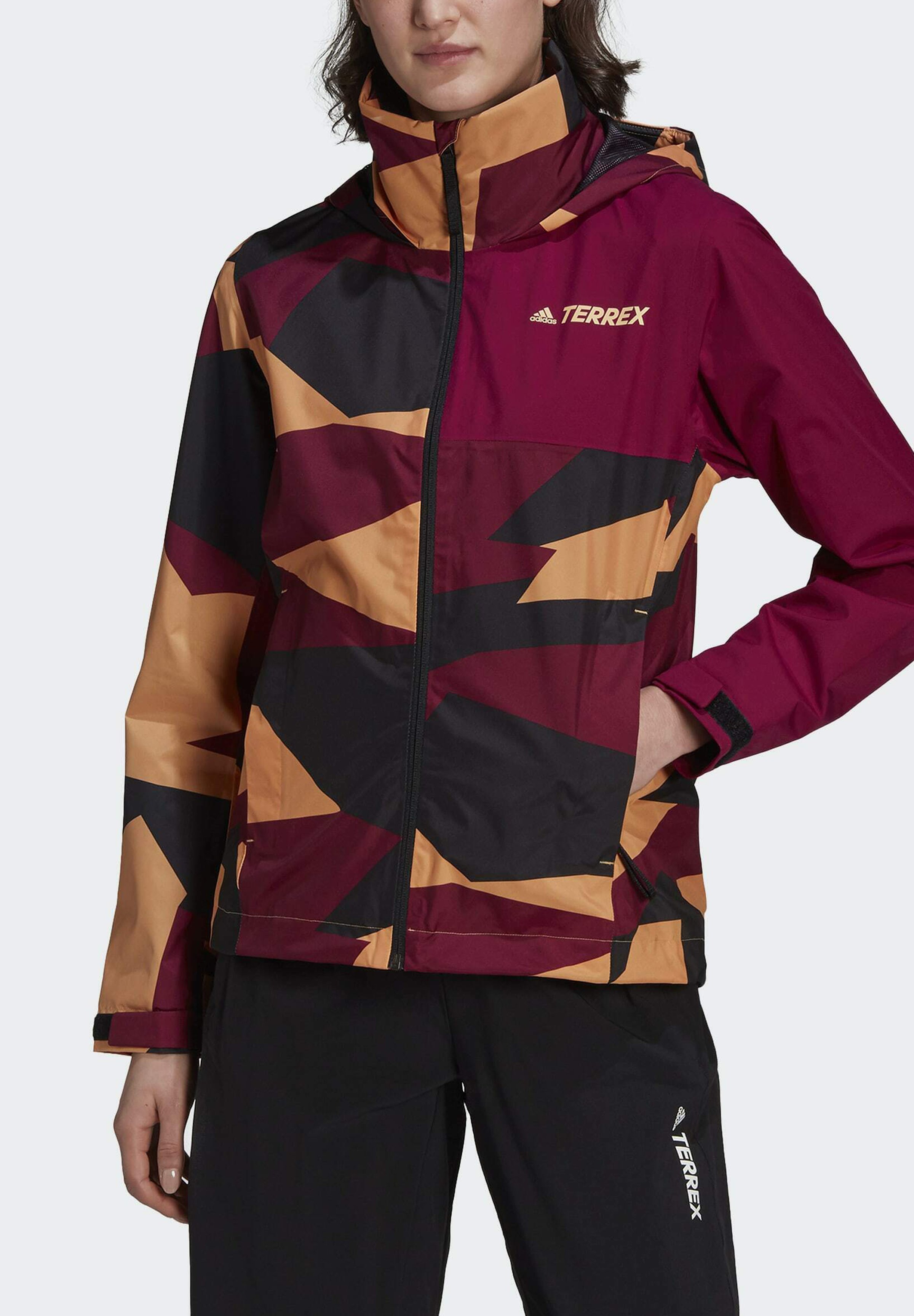 Multi coloured waterproof jacket Clearance