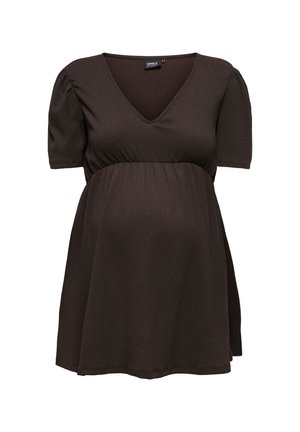 OLMPETRIS LIFE V-NECK - Dnevna obleka - black coffee