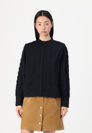 YASYAMINA SHIRT - Button-down blouse - black