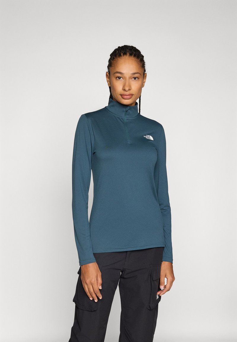 The North Face FLEX 1/4 ZIP TEE SLIM - Longsleeve - deep cypress