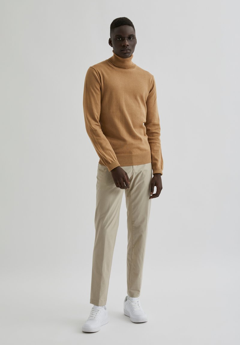 Herren Strickjacken | Bertoni HENRIK Strickpullover tan/braun - YF02156 Herren Strickjacken | Bertoni HENRIK Strickpullover tan/braun - YF02156